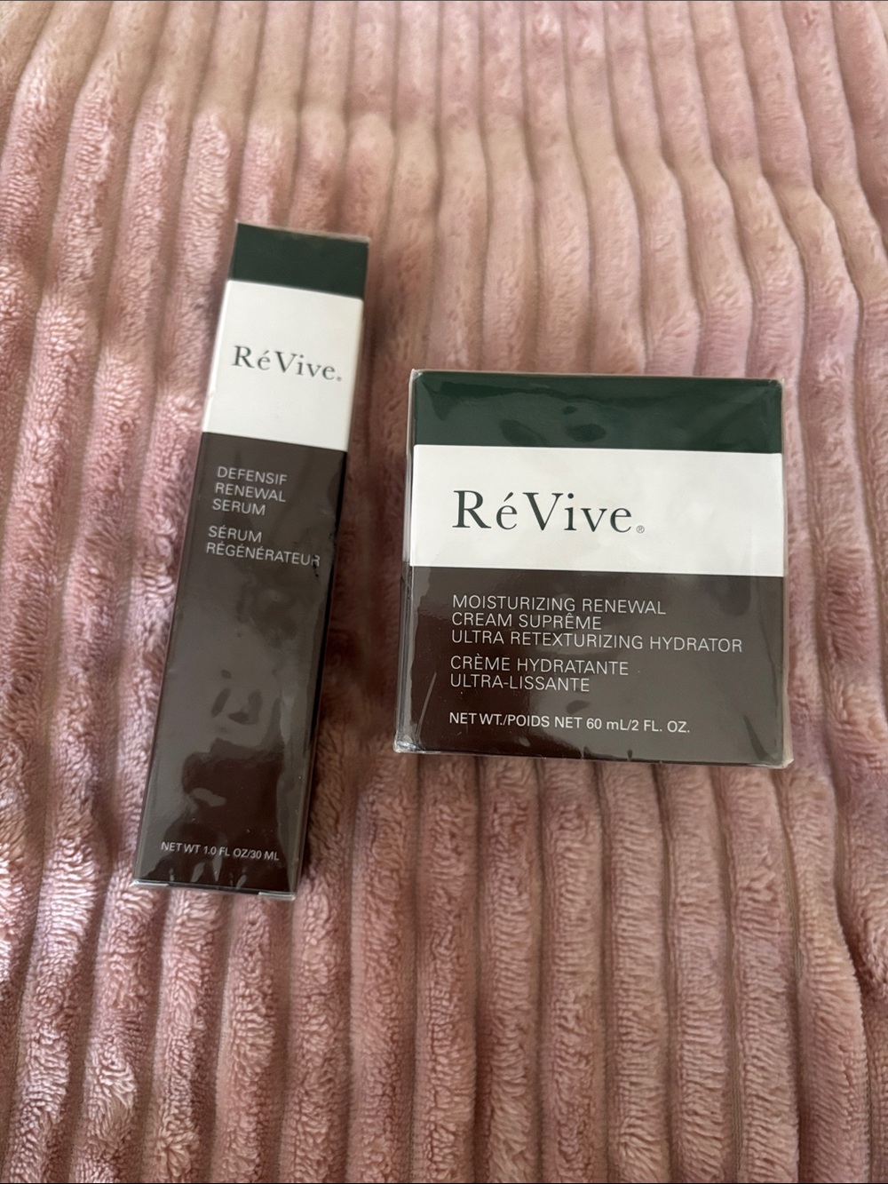 Moisturizing Renewal Cream Supreme & Defensive Renewal Serum — Brown